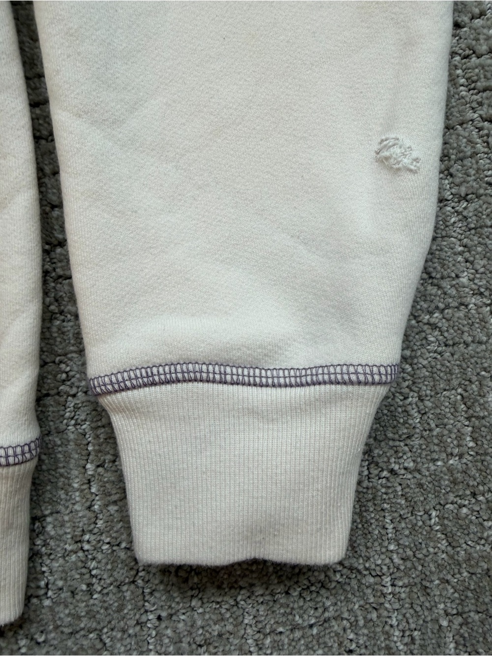 Madhappy Cream Hoodie with Contrasting Grey Stitching-Unisex sizing - Picture 6 of 11